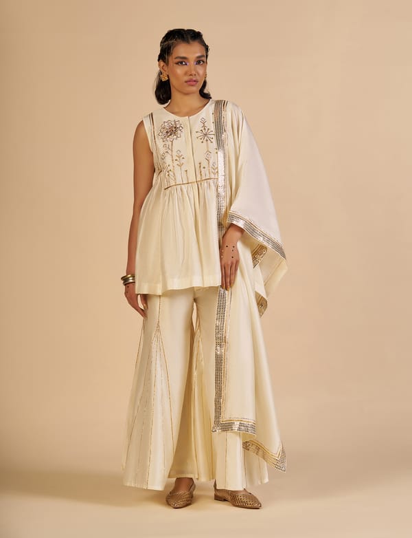 Chanderi Stole — Gulabo by Abu Sandeep