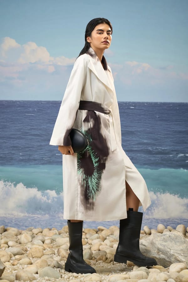 Relaxed Over Jacket Viscose Nylon — Genes Lecoanet Hemant