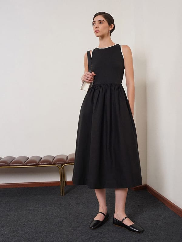 Pure Cotton Fit and Flare Dress — Fable Street