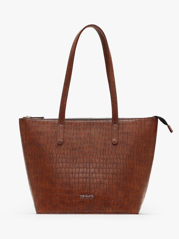 Colossal Tote Tan Medium — The Gusto