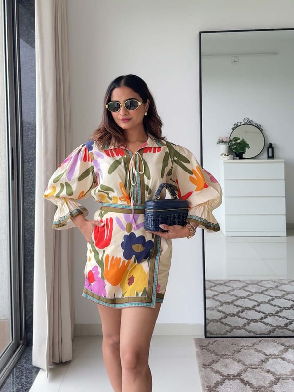 Folk Printed Co Ord Set — POPPI