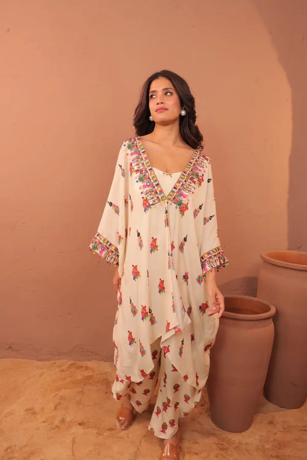 Albeli Jacket Set — Surkh Syahi