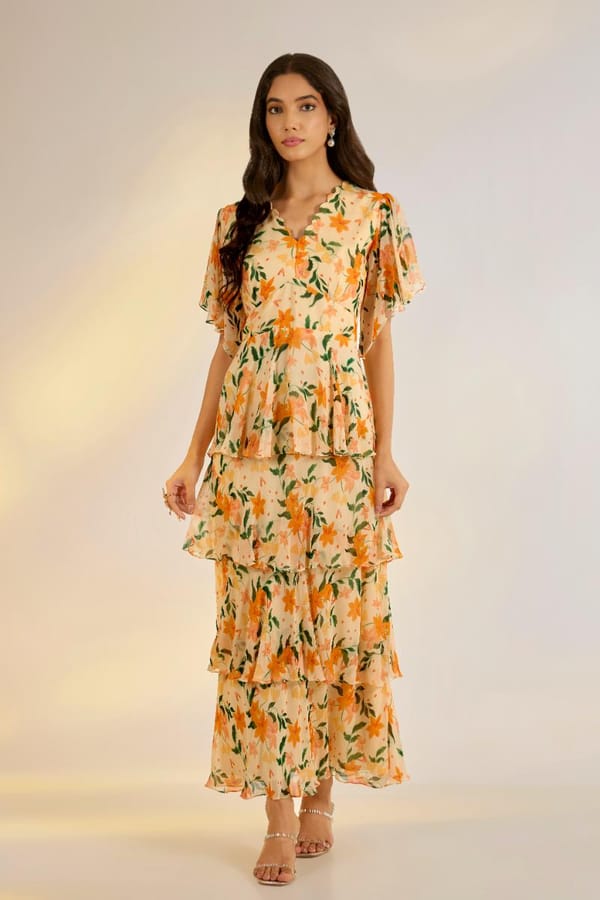 Floral Maxi Gown — EWOKE STUDIO