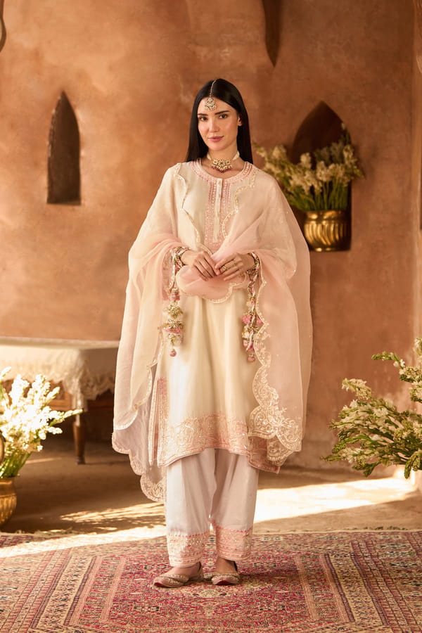 Anam - A-line Kurta With Salwar And Dupatta — Sheetal Batra