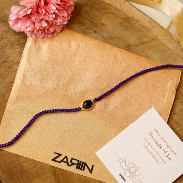 Amethyst Healing Rakhi for Good Health — Zariin