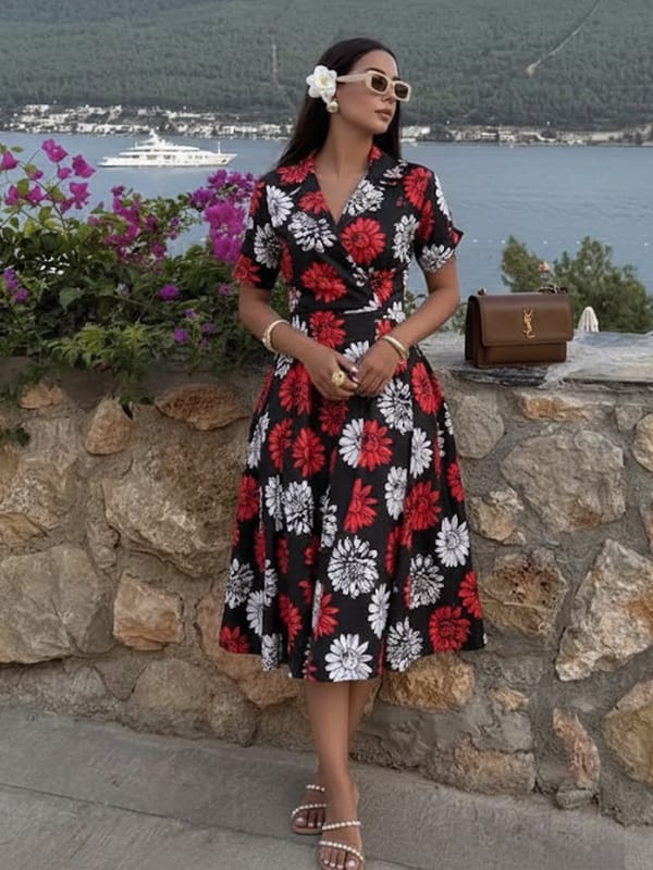 Alabama Floral Flare Dress — HOUSE OF FETT