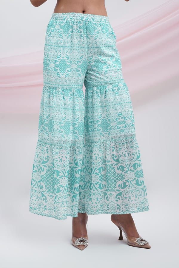 Moving On Pants-Aqua — Chöjé