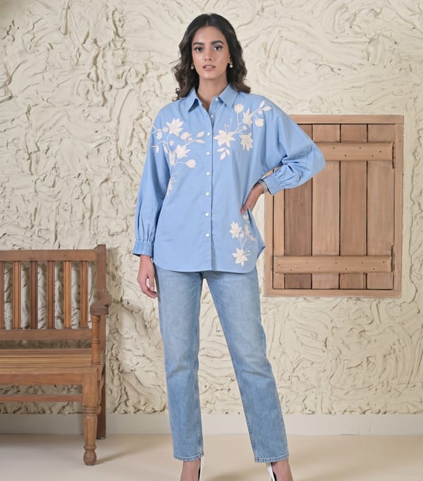 Madhubala Statement Shirt — RUCHIKA MALLIKA LABEL