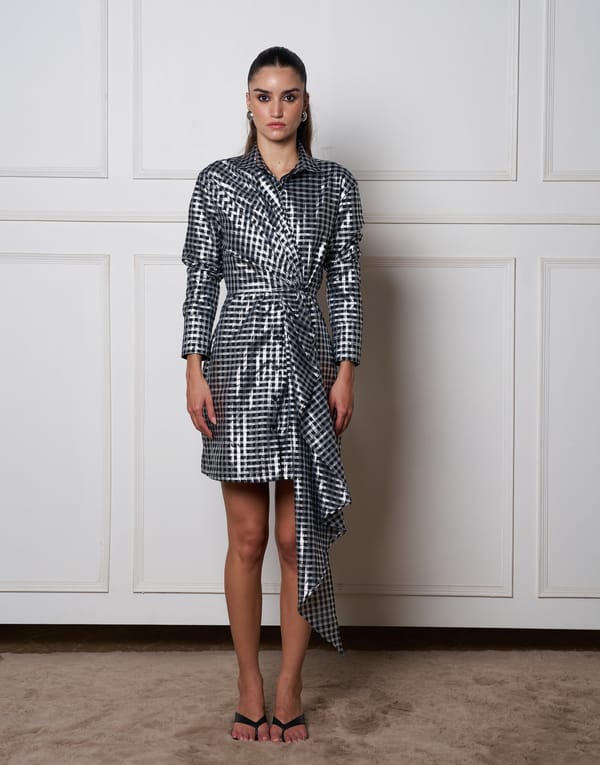 Chandrika Chanderi Dress — Weaving Cult