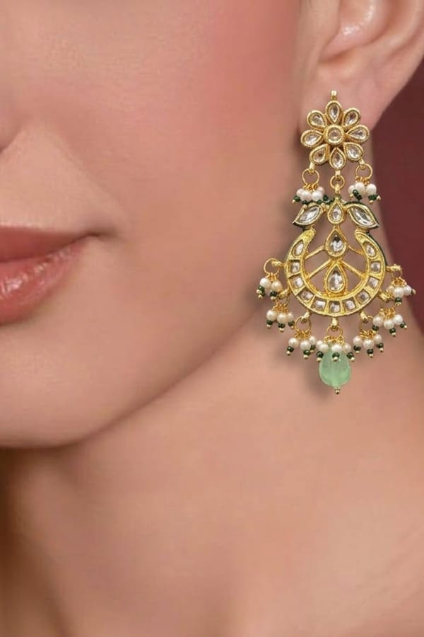 The Gulnaz Chandbali Earrings — Beauty Spot Jewellery