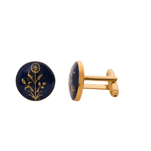 Hisbiscus Cufflink — Azga