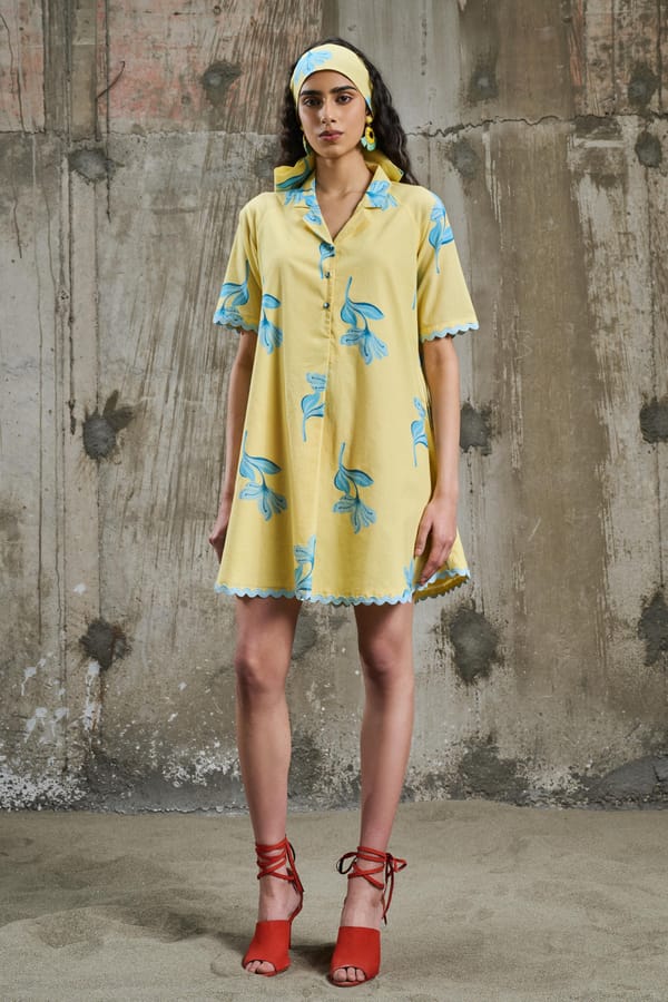 Sunlit Bloom Shirt Dress — Pocketful Of Cherrie