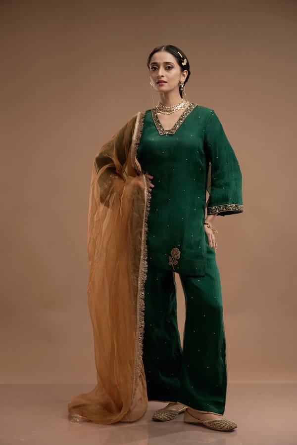 Emerald Kurta Set — D Mak