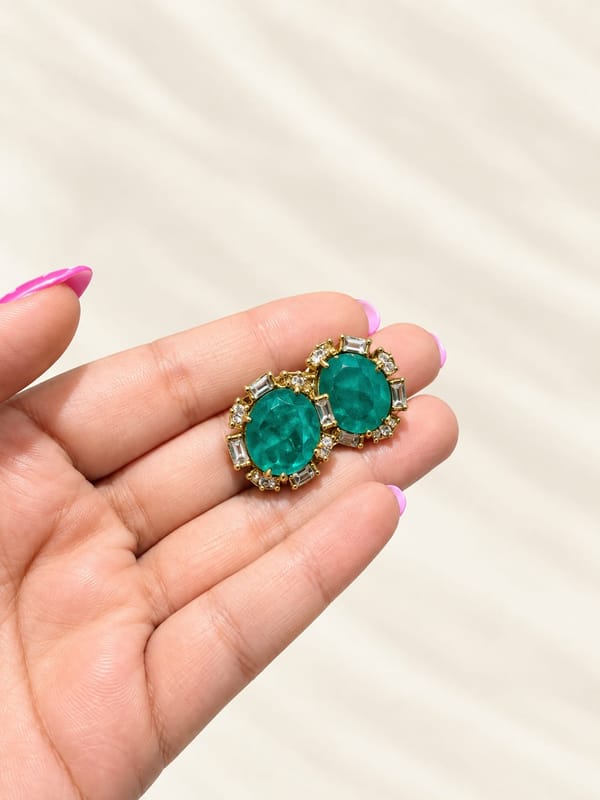 Panna Noor Studs — Avirasa Jewels