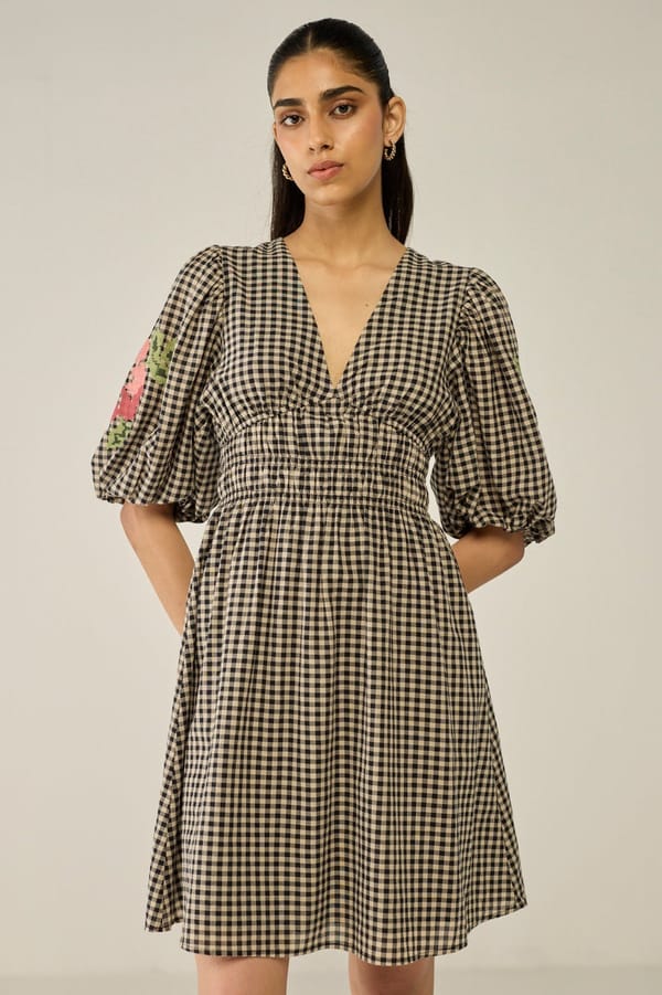 Checkered Mini Dress — Move About Effortlessly
