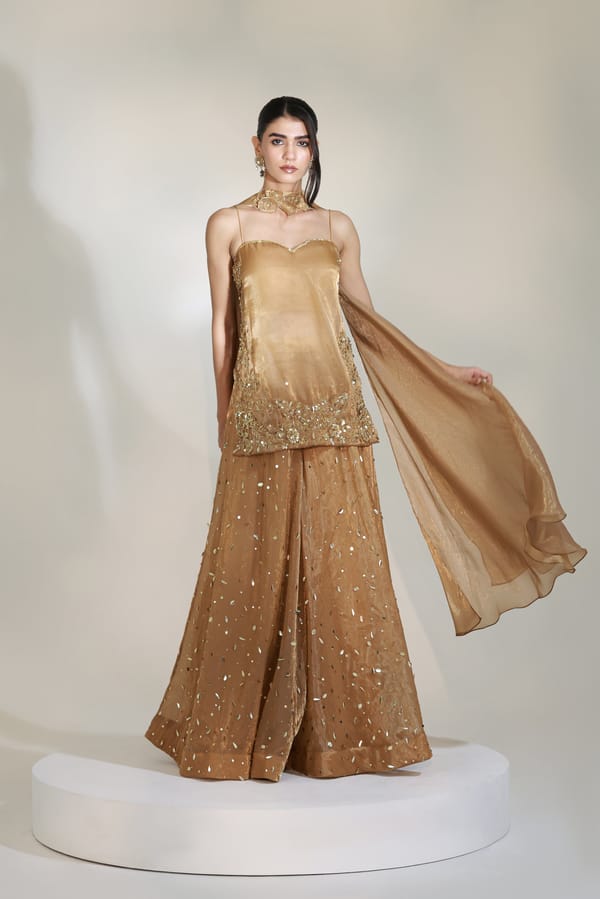 Lustre Sharara Set — LIBAS CAFE