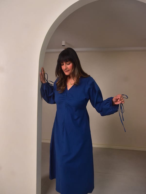 Aria Brunch Dress — Why So Blue