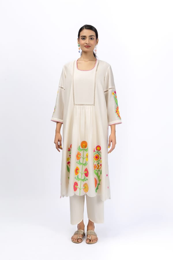 Marigold Festive Gather yoke shirt + pant — Jungle Marigold