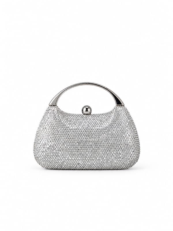Carrie Rhinestone Clutch Bag with Handle — Favori