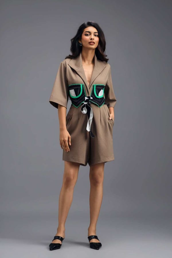 MUD TAILORED PLAYSUIT — Deepika Arora