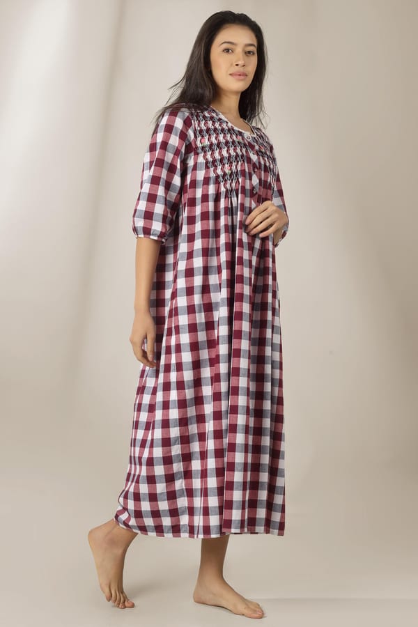 Agatha FS Dress with Smocking — After Dark