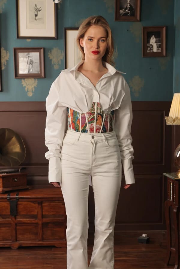 STROKES CORSET BELT — LABEL MUSLIN