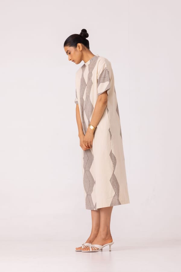 Ehan Hand Printed Midi Dress — The Summer House