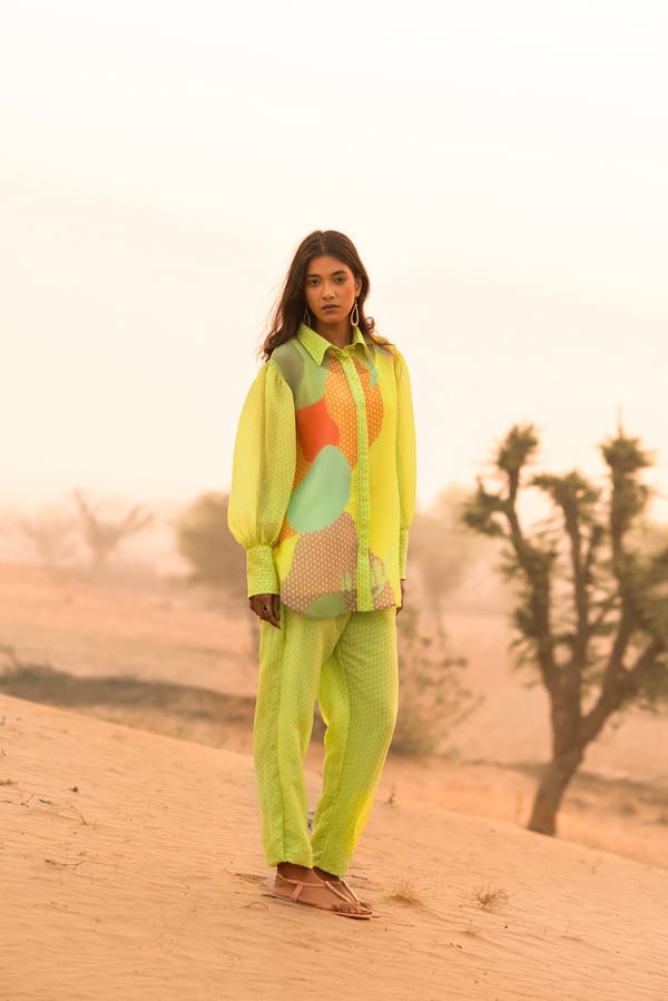 Prism Circlet Neon Green Coord — CLOS