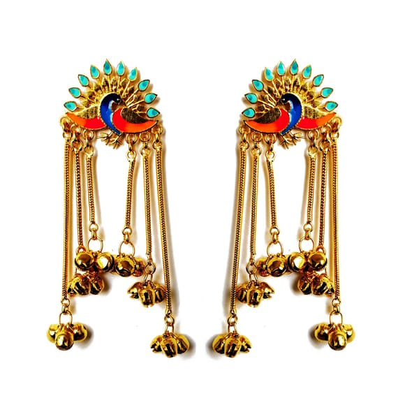 Dance Of The Peacock Ghunghroo Earrings — Aditi Bhatt