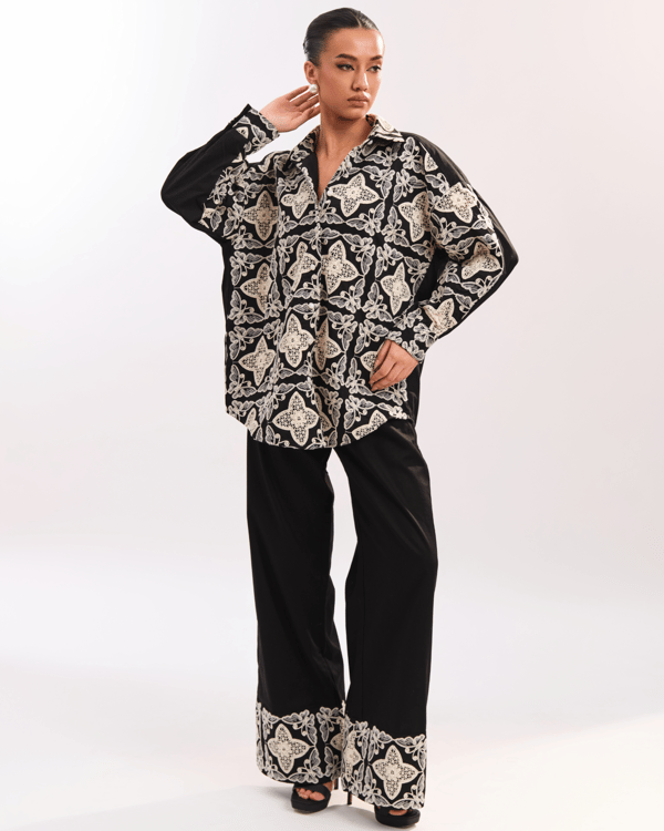 Nia Bow Top Co-Ord — Prink Tonic