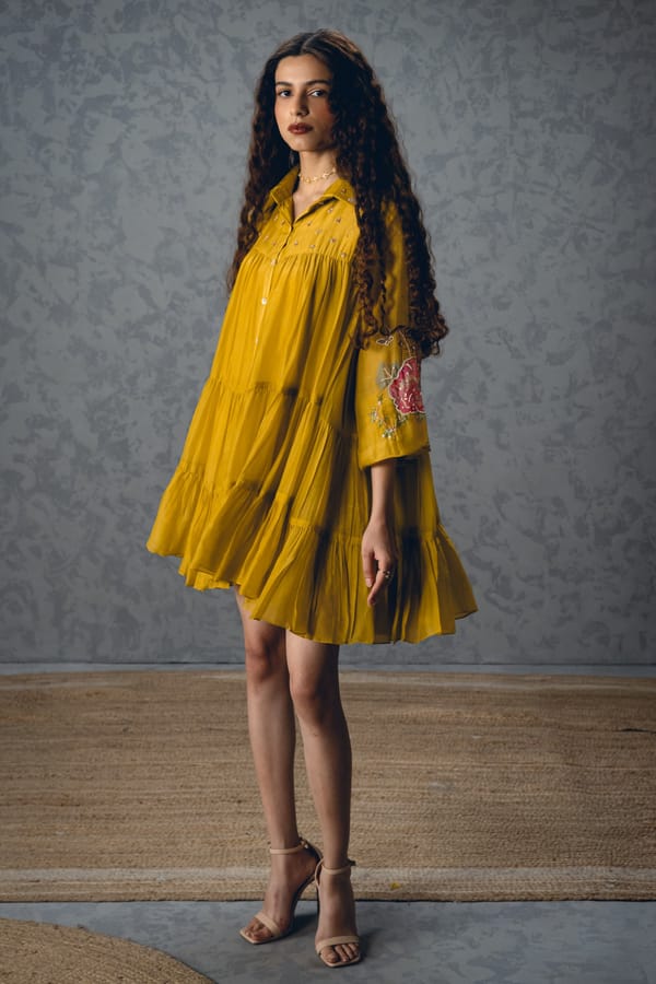 Lana Dress � Yellow — Paulmi and Harsh