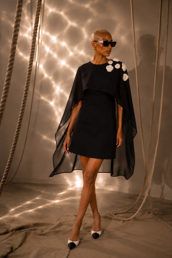 White rose short dress — AKSH