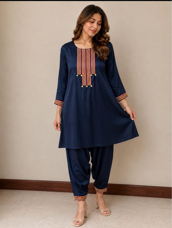 Kashmiri Kali Kurta  with Pakistani salwar — SMAYA by Monica