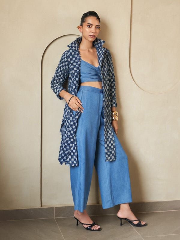 Blueside Denim Checker Jacket — HOUSE OF FETT