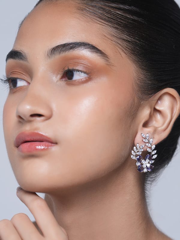 Small Designer AD Earrings — Cao Jewellery