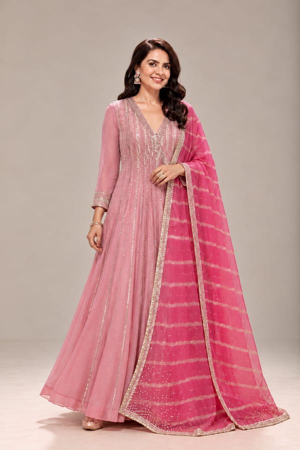 Bling Anarkali Set — Kyra