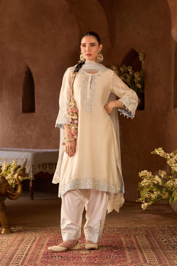 Hani - A-line Kurta With Salwar And Dupatta — Sheetal Batra