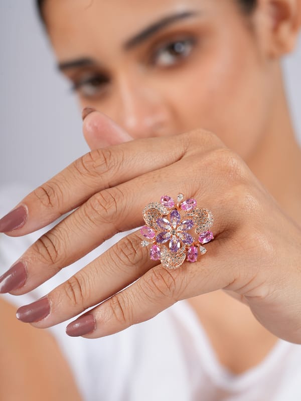 Violet Bloom Ring — Cao Jewellery