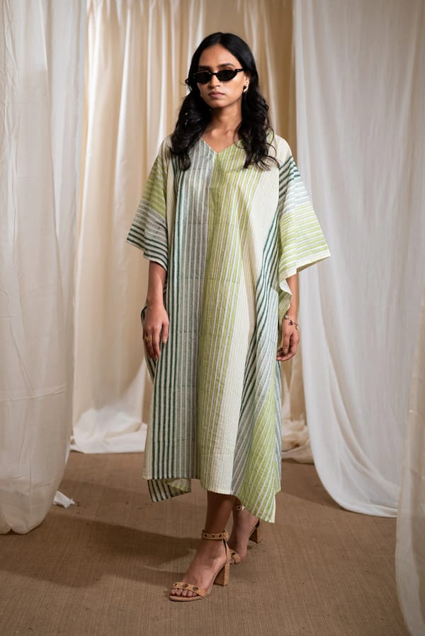 Skyline Cotton Kaftan — Banana Labs
