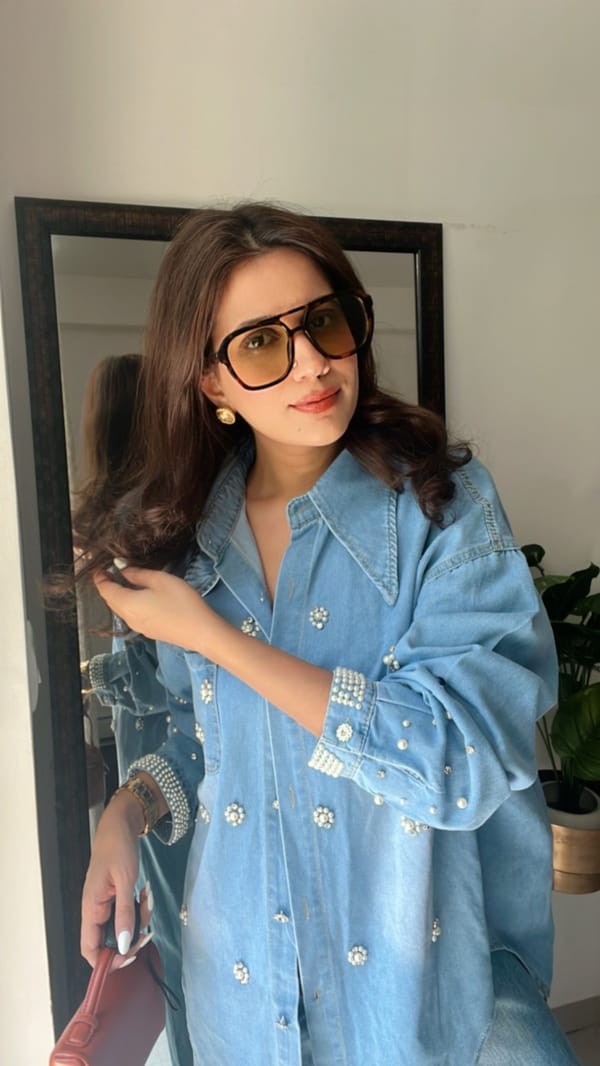 Pearl Denim Shirt — CLOSET AFFAIR