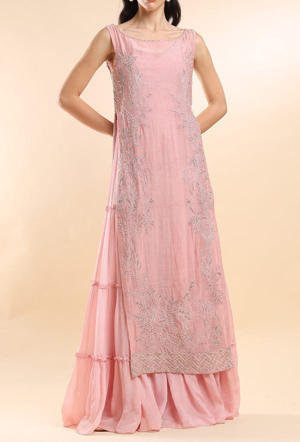 Enchanted Lake In Salmon Pink — AMRTA BY GUNEET KONDAL
