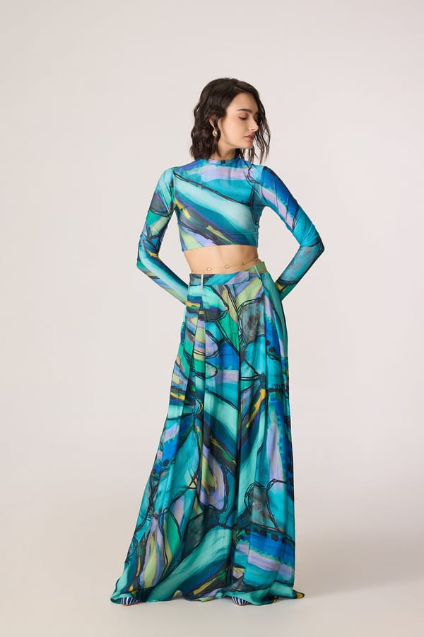 Gigi Blouse - Abstract Print — Saaksha and Kinni