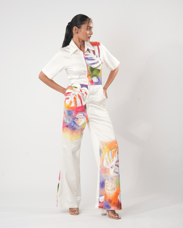 tropical canvas jumpsuit — Orthodox