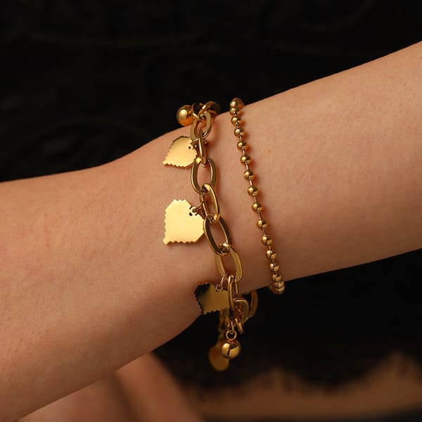 Pixel Heart Duo Bracelet — Cariove
