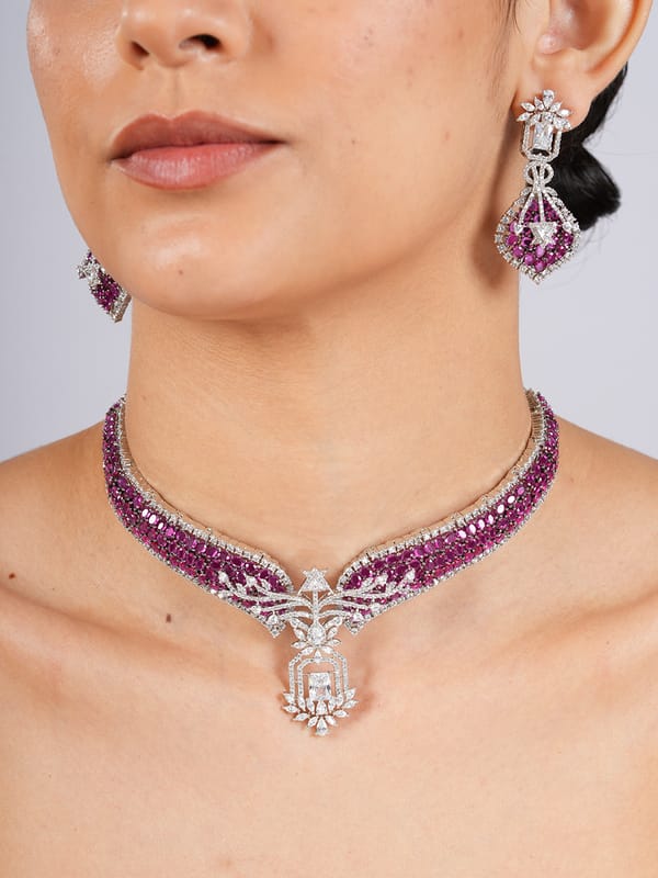 Pink Radiance Necklace Set — Cao Jewellery