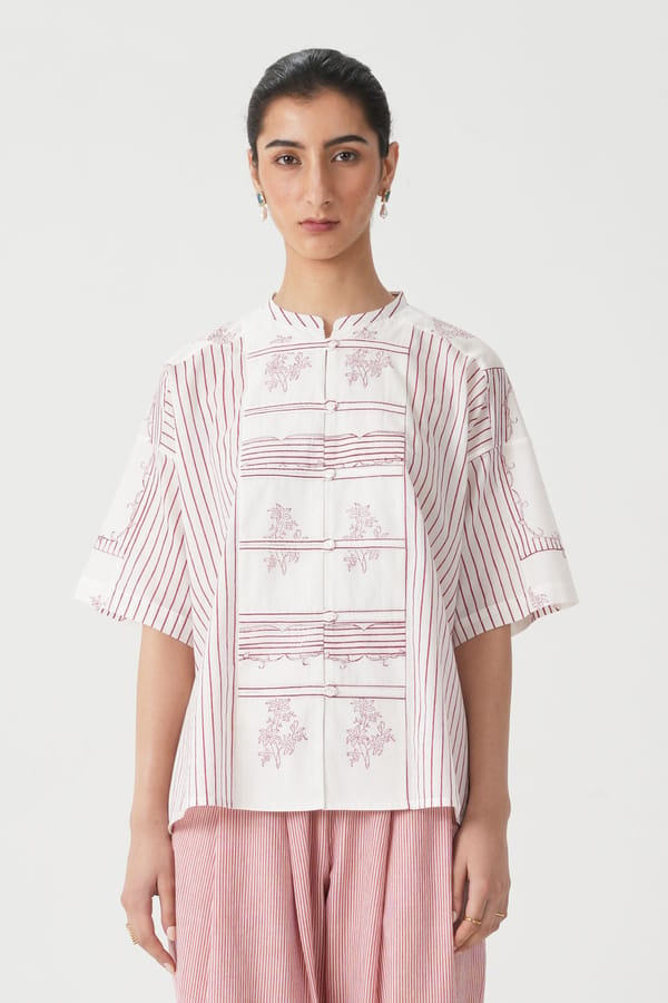 Tōki Hand Printed Top — The Summer House