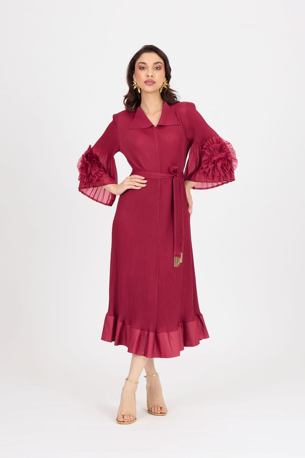 Marica Dress — Scarlet Sage