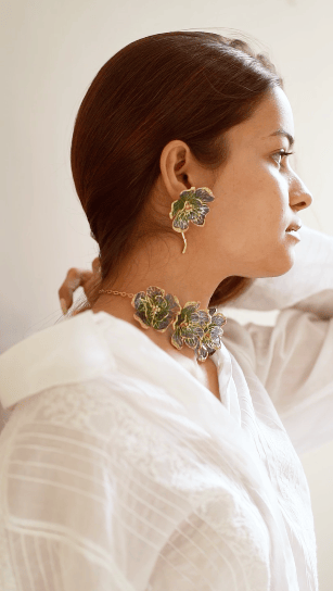 Fiore Floral Choker — Azga
