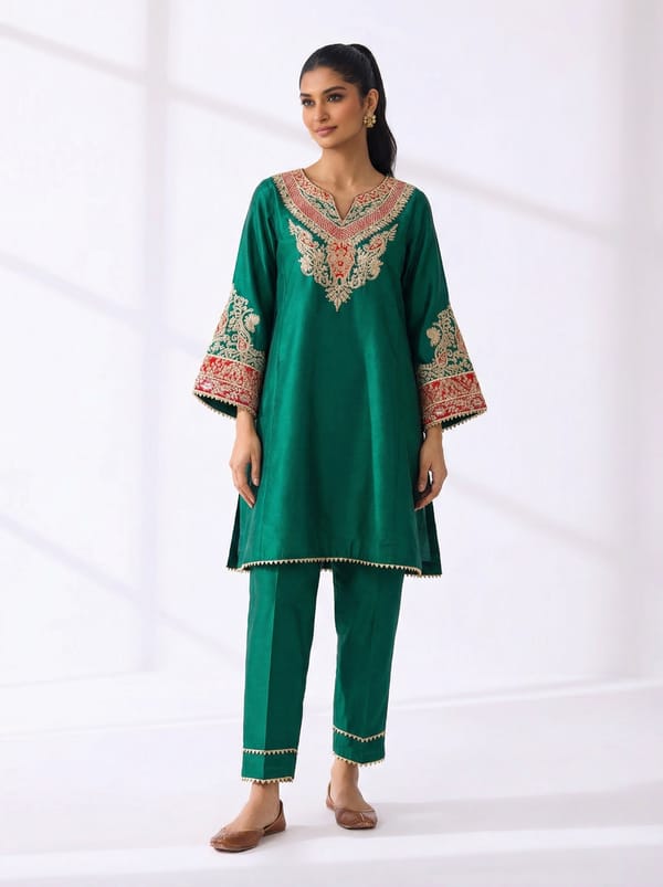 Mehrish - Short Kalidaar Chauga With Salwar — Sheetal Batra