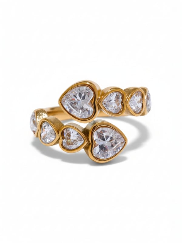 CZ Heart Ring — Cao Jewellery